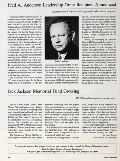 Memorial Foundation: Jack Jackson Memorial Fun Growing